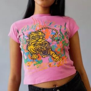 urban outfitters pure love tiger top